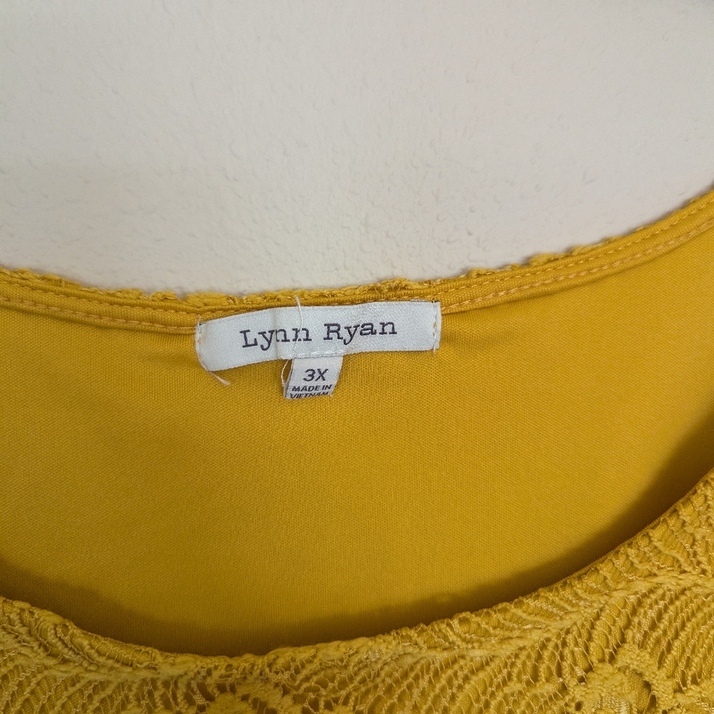 Lynn Ryan Sunshine Lace Blouse Size 3X - Picture 3 of 3